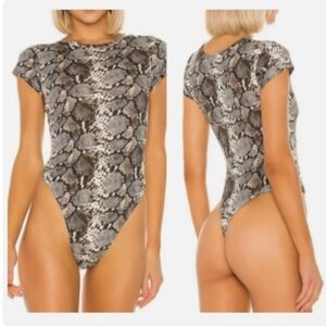 Pam & Gela Boa Crew Neck Bodysuit